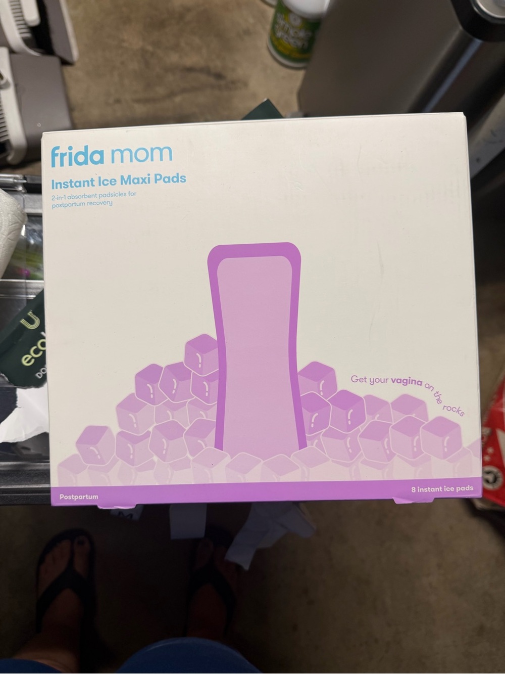 Frida Mom Instant Ice Maxi Pads - Purple Cooling Postpartum Pads